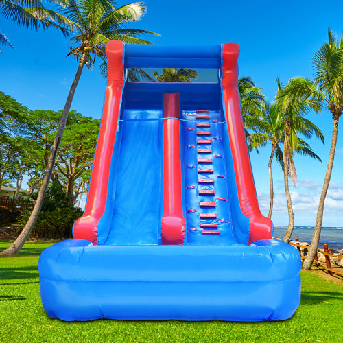 GOOSH 17' H x 26' D Inflatable Water Slide with Air Blower Wayfair Canada
